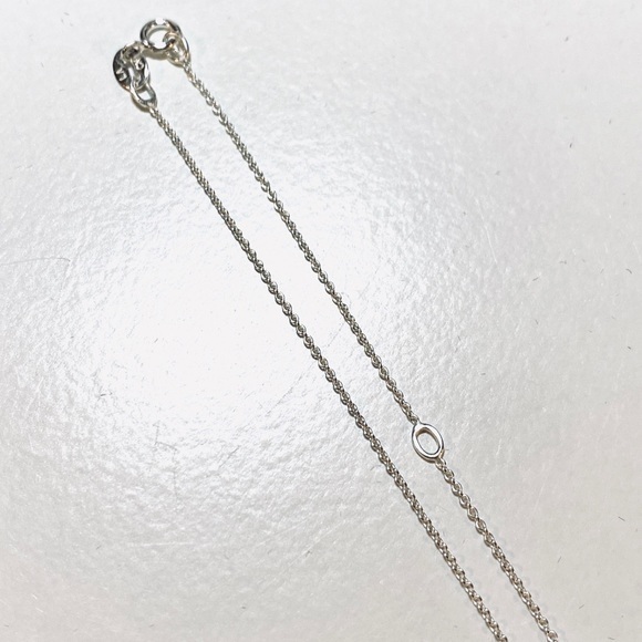 Sterling Silver Paw Print Necklace Rose Gold - Picture 6 of 7